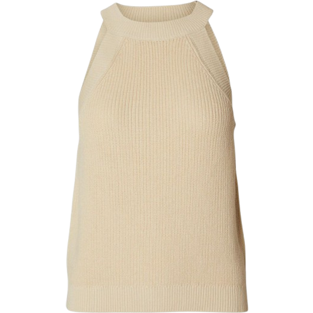 Selected Femme - SLFVinna SL Halterneck Knit - Topp - Birch - XS