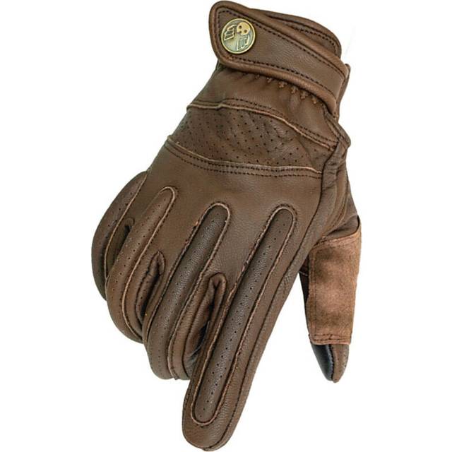 (605 2, XL) Touch Screen Leather Motorcycle Scooter Gloves Breathable Protection Racing Motocross Glove Spring  Autumn Gloves For Men