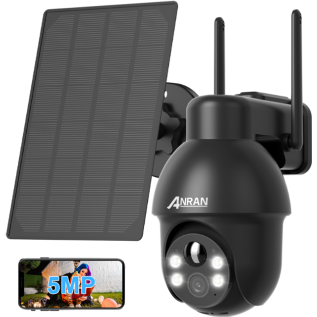 Anran Cctv Camera Wireless Wifi Outdoor Smart Home Security Solar Battery 2k Ptz