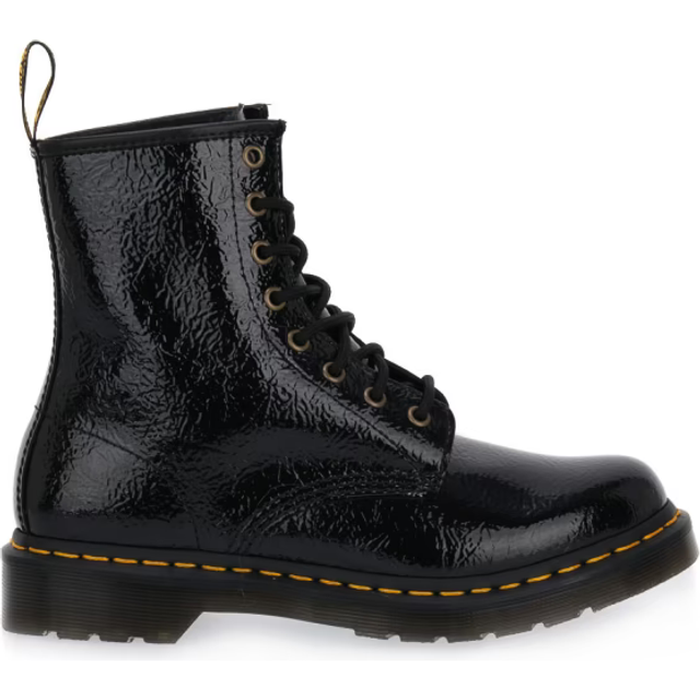 Dr. Martens, Lace-up Boots, female, Black, 3 UK, Classic 8-Eye Leather Boots