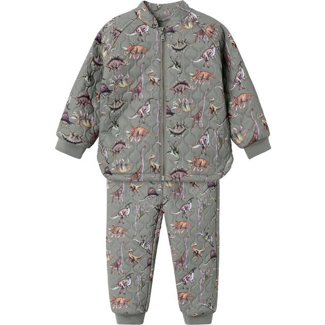 Name It Kid's Printed Quilted Set - Wild Dove