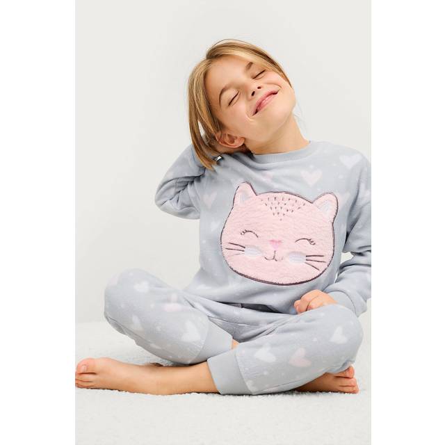 Ellos Collection - Pyjamas Pyjamaset Elsa - Grå
