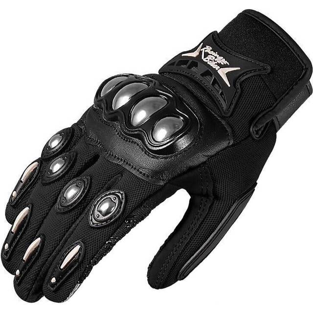 (SC16-Balck, M) Touch Screen Motorcycle Gloves Stainless Steel Non-slip Outdoor Sports Riding Cross Dirt Bike Racing Guantes Moto Glove