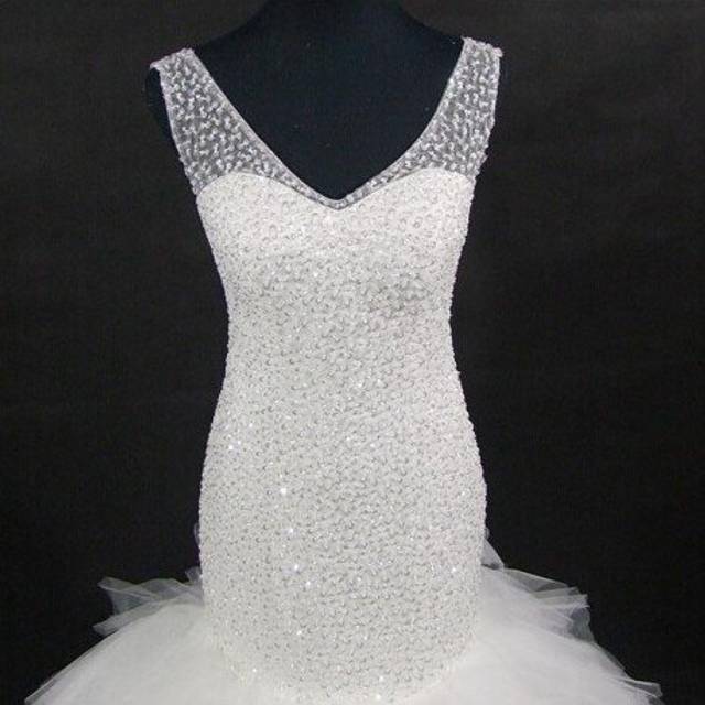 (White) QQ Lover 2020 New African Full Beaded Floor-Length Mermaid Wedding Dresses Bridal Gowns With Videos