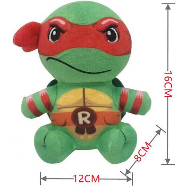 (Red) Cartoon Turtles Plush,6 inch Turtle Doll Collectible Ninja Stuffed Animal Toy