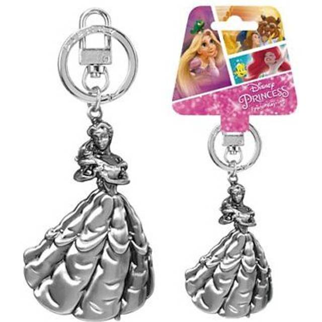 Disney Beauty & The Beast Belle Silver Pewter Key Chain