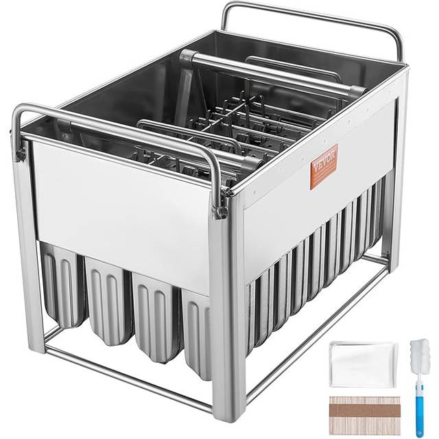 Vevor commercial popsicle moulds 40pcs round-head ice pop mould with double slot