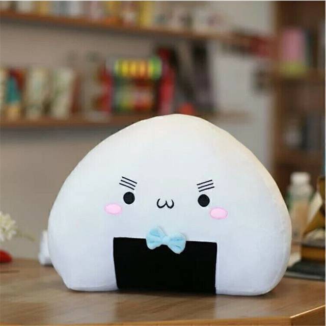 (Z 14inches (36cm)) Cute Kawaii Japanese Rice Ball Pillow Sushi Stuffed Back Cushion Plush Toy Doll