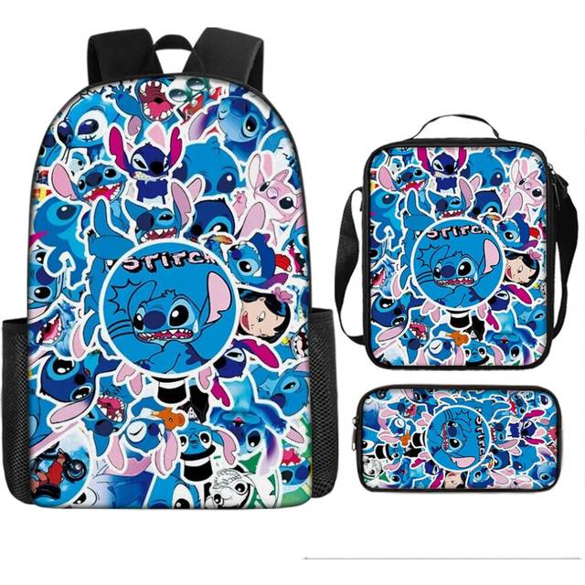 (11) NEW Kids Lilo Stitch Backpack Rucksack Student Handbag Laptop Travel Bag Gifts