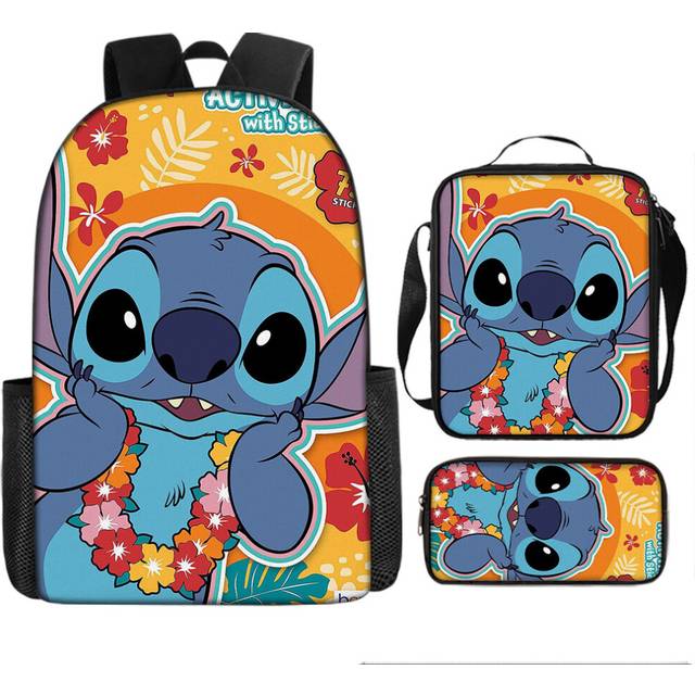(4) NEW Kids Lilo Stitch Backpack Rucksack Student Handbag Laptop Travel Bag Gifts