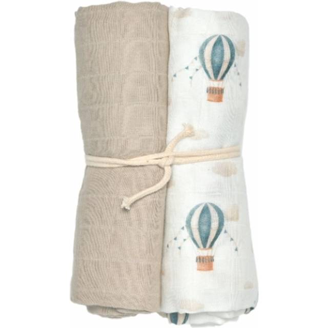 Mini Dreams Muslinfilt Vintage Balloon 2-pack (Blå)