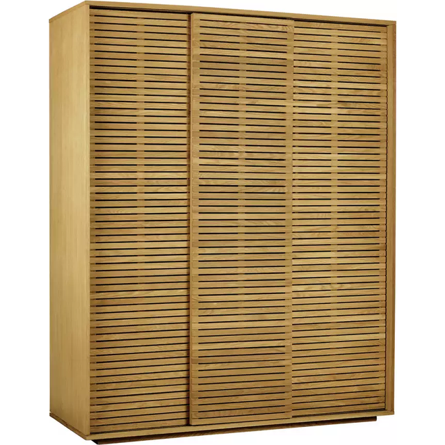 Habitat Max 3 Door Sliding Wardrobe - Oak