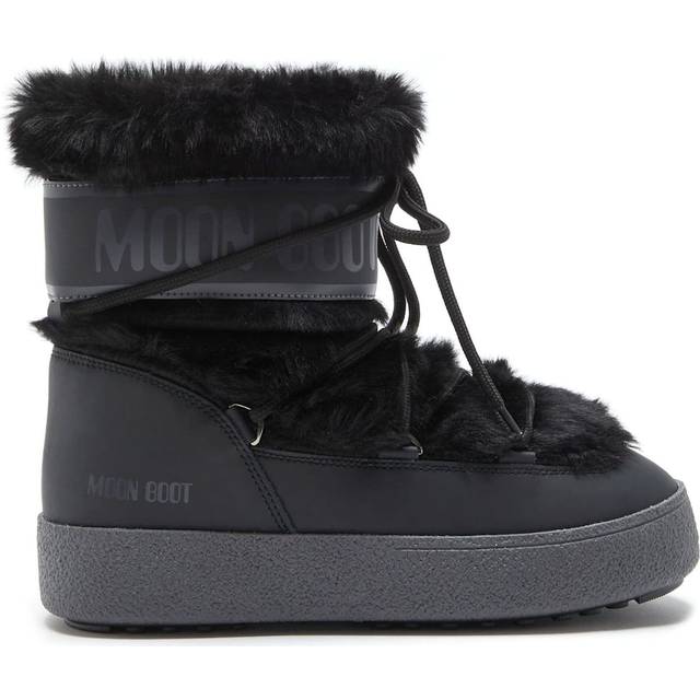 Moon Boot - Ltrack Faux Fur Wp - Svarta vattentäta boots storlek 39 - Black (39)