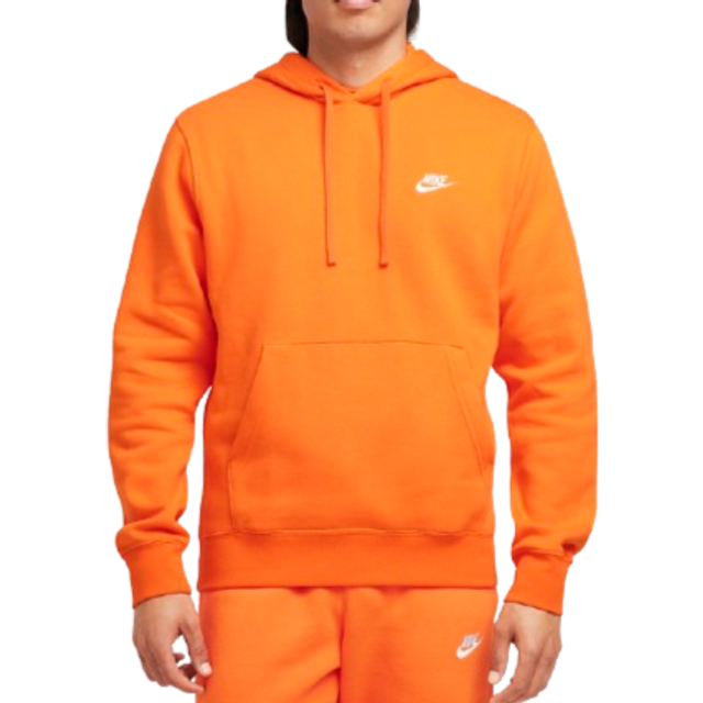 Nike Club Overhead Hoodie - Orange - Size M