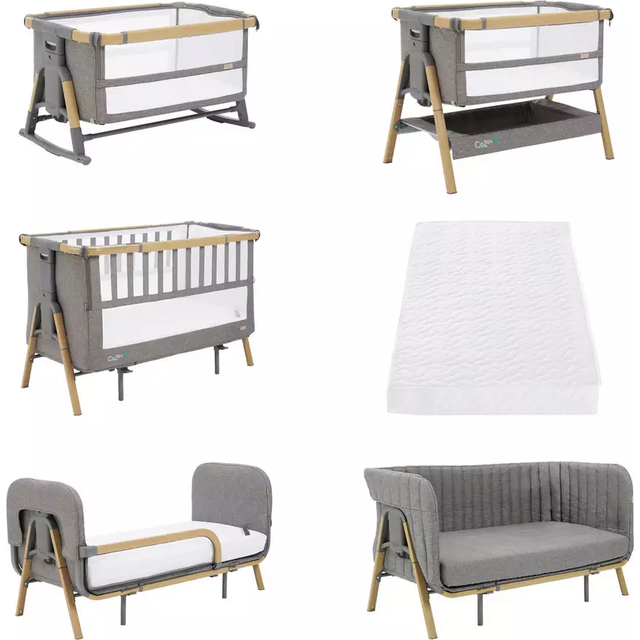 Tutti Bambini CoZee XL - Complete Birth to 4+ Years Package - Oak/Charcoal