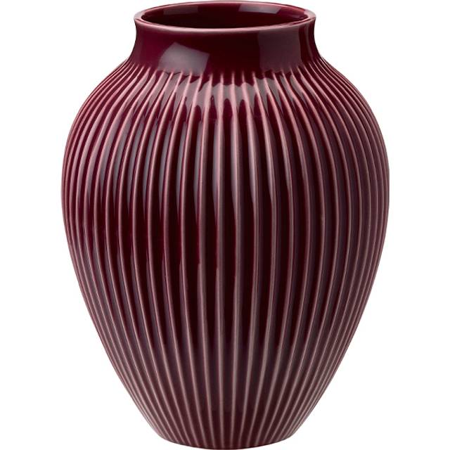 Knabstrup Keramik vas H 27 cm Ripple Berry - NO_SIZE Blomkrukor Från Magasin - 0008 (NO_SIZE)