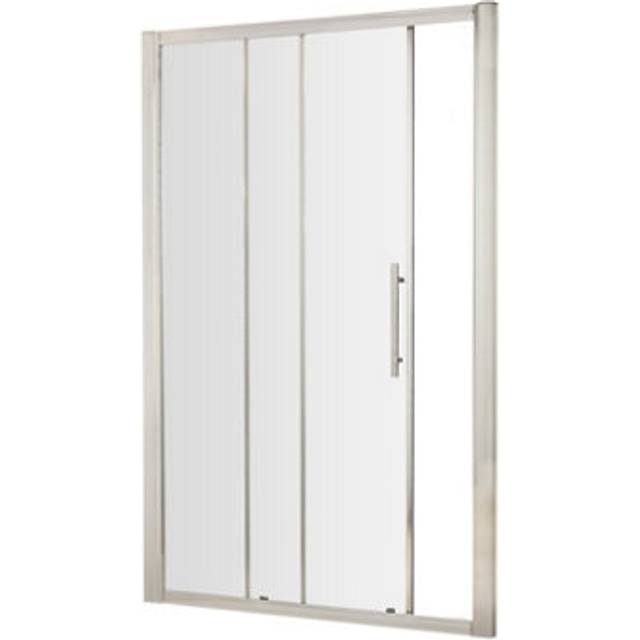 8mm Toughened Safety Glass Single Sliding Shower Door, Chrome, 1000mm