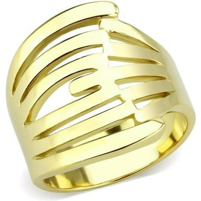 Alamode TK3717-9 Women IP Gold Stainless Steel Ring with No Stone in No Stone - Size 9