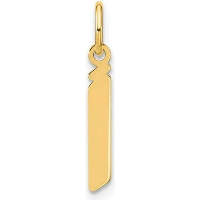 XNA1383Y-J 14K Yellow Gold Lowercase Letter J Initial Pendant