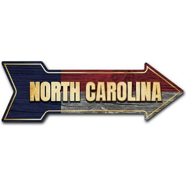 SignMission D-A-10-999705 10 x 30 in. Indoor & Outdoor Decor Direction Sticker Vinyl Wall Decals - North Carolina - 24 in.