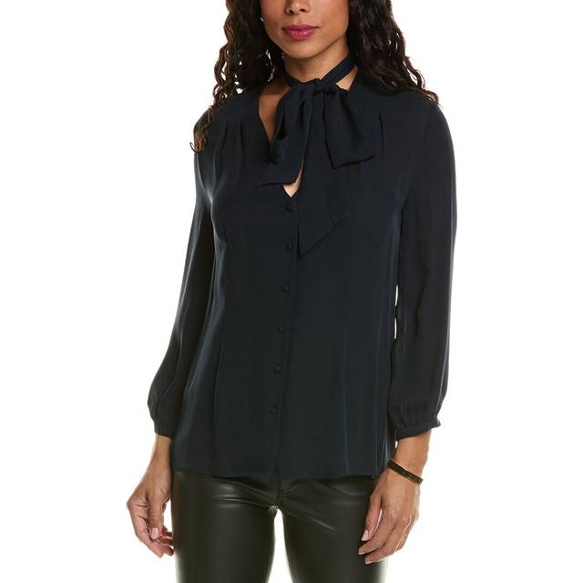 Elie Tahari Silk Scarf Blouse