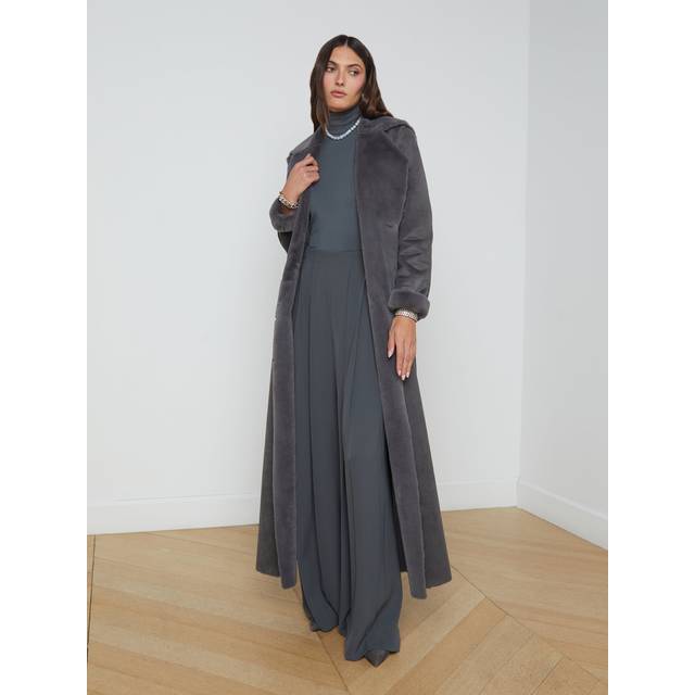 L'AGENCE Citron Maxi Coat In Dark Grey - 2