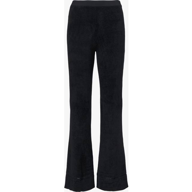Evie Chenille Flare Pants - BLACK - X-Small