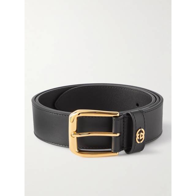 Gucci Interlocking G leather belt - black (Inch 46)
