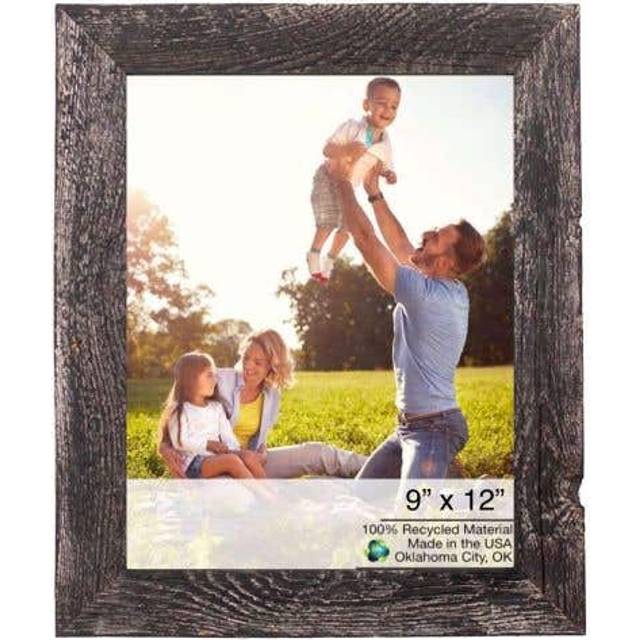 9 X 12 Rustic Farmhouse Rustic Black Wood Frame
