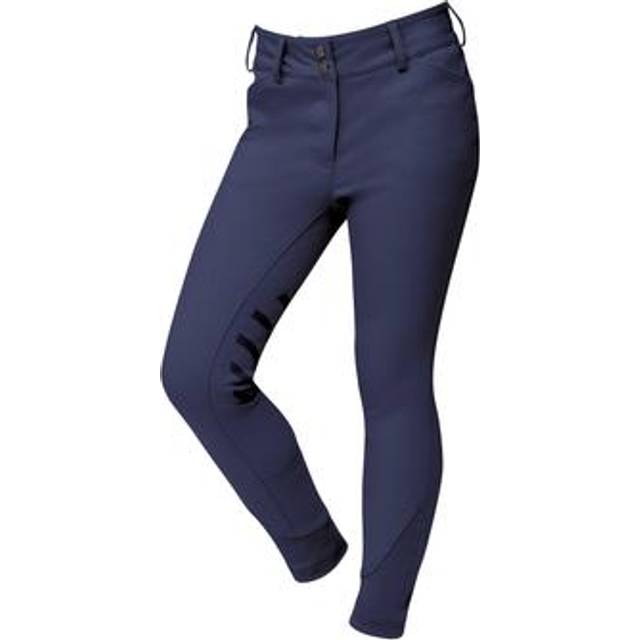 (Navy Blue, Childs 8/23 Inch) Dublin Prime Gel Knee Patch Breeches - Childs