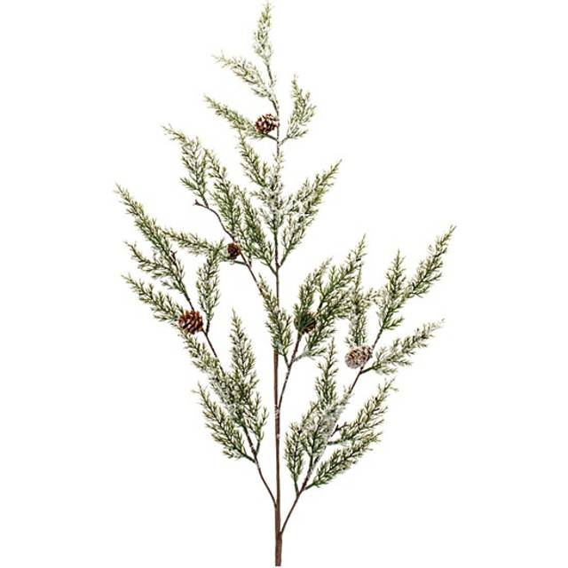 "Melrose Pine with Pinecones Artificial Christmas Sprays - 32"""""""" - Green and White - Set of 2"