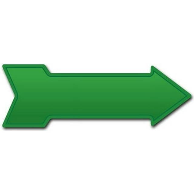 SignMission D-A-8-999837 8 x 24 in. Indoor & Outdoor Decor Direction Sticker Vinyl Wall Decals - Green - 24 in.