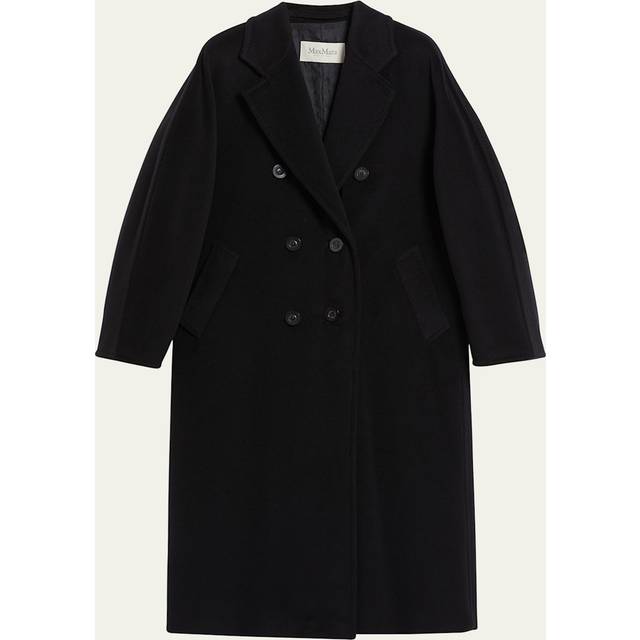 Wool-Cashmere Belted Madame Coat - BLACK - 10