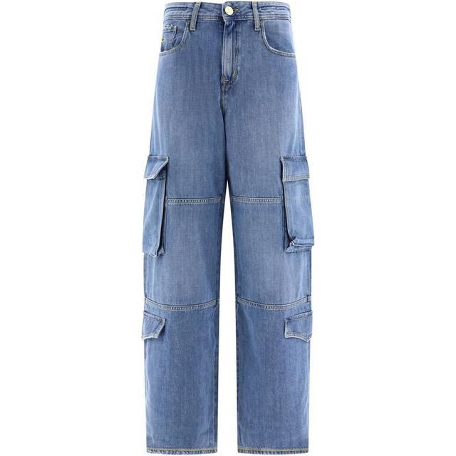 Jacob Cohën, Jeans, Dam, W25, Bomull, Riri Relaxed Fit Cargo Jeans - blue (W25)