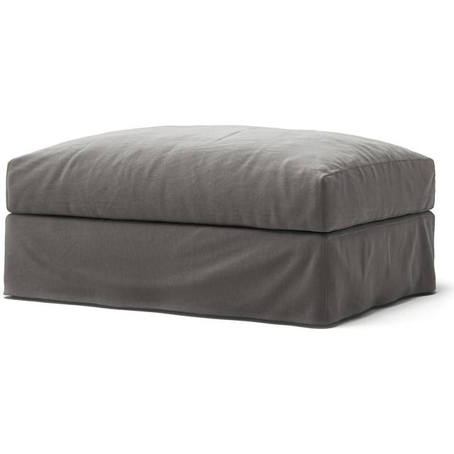 Upholstery For Le Grand Air Footstool Cotton, Dark Grey
