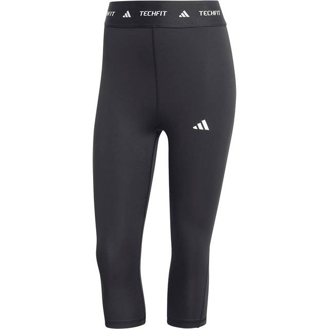 Techfit Cropped Sports Leggings - Black - M