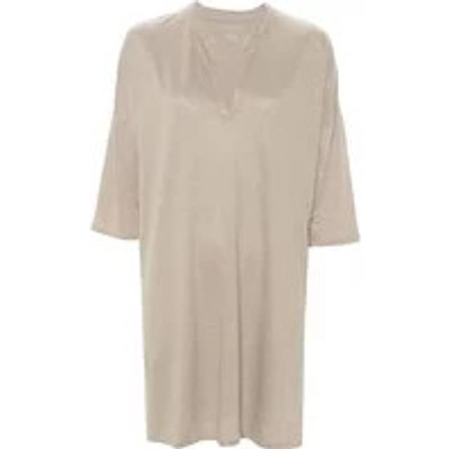 Majestic Filatures, Blusar & Skjortor , Dam, S, Linne, Dove Grey Linneklänning - beige (S)