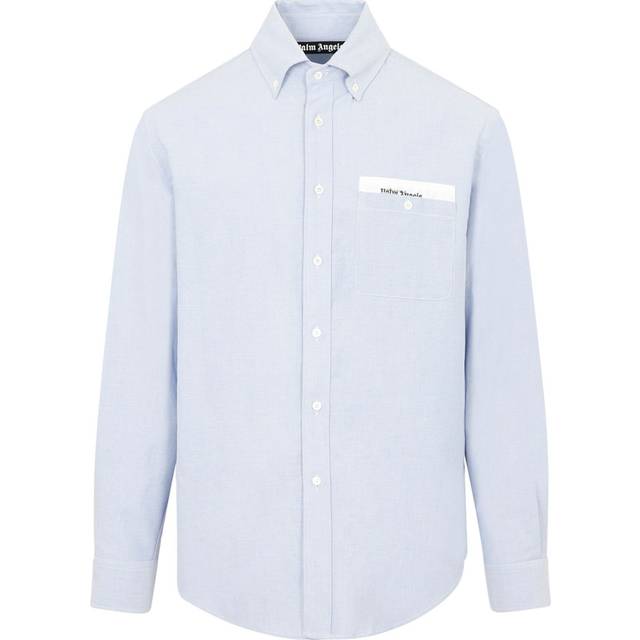 Piquet Cotton Button Down Shirt with Breast Pocket size 48 (48)