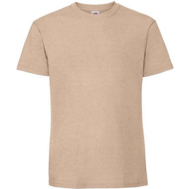 (XL, Desert Sand) Fruit Of The Loom Mens Ringspun Premium T-Shirt