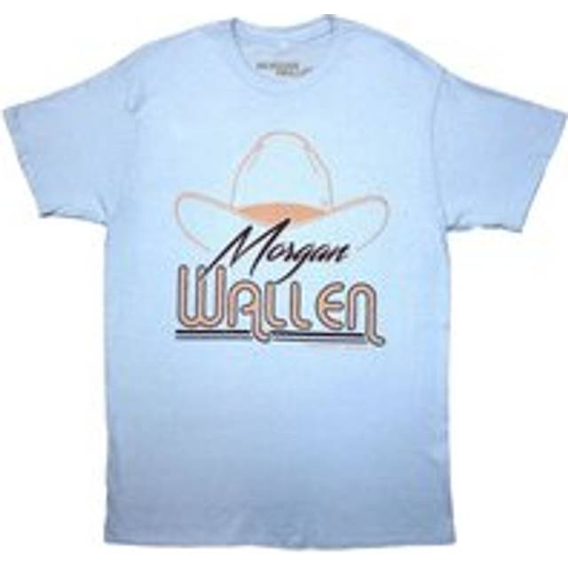 (XXL, Blue) Morgan Wallen Cowboy Hat T Shirt