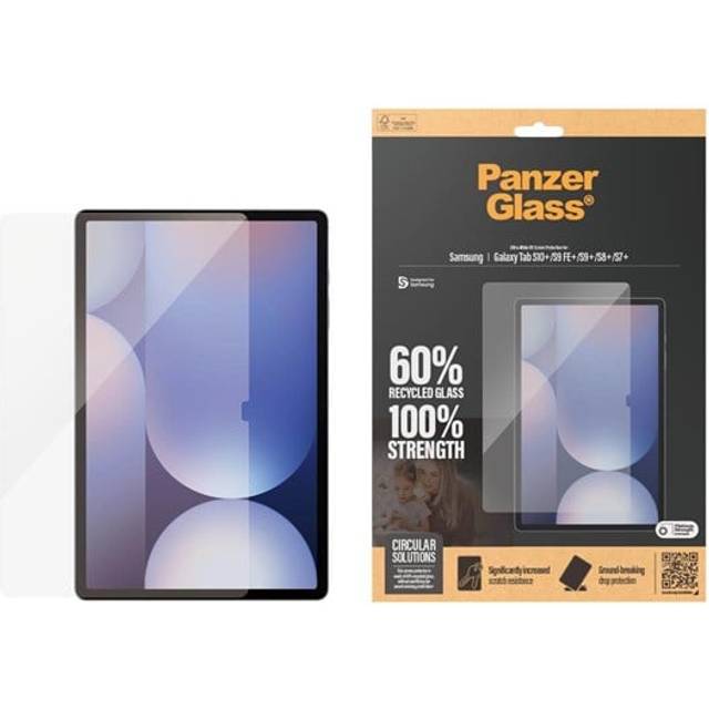 PanzerGlass - Skærmbeskytter for tablet - ultrabred pasform - glas - for Samsung Galaxy Tab S10+, Tab S7+, Tab S8+, Tab S9 FE+, Tab S9+