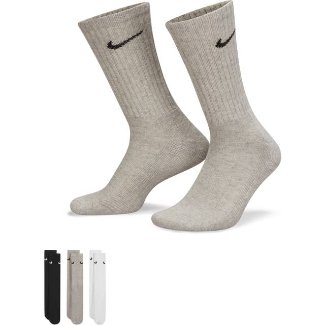 Nike 3 Pack Value Cotton Crew Training Socks