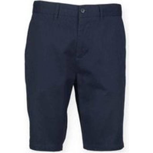 (30R, Navy) Front Row Mens Chino Stretch Shorts