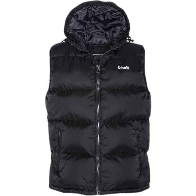 Idaho 2V Padded Gilet with Hood - Black - XL