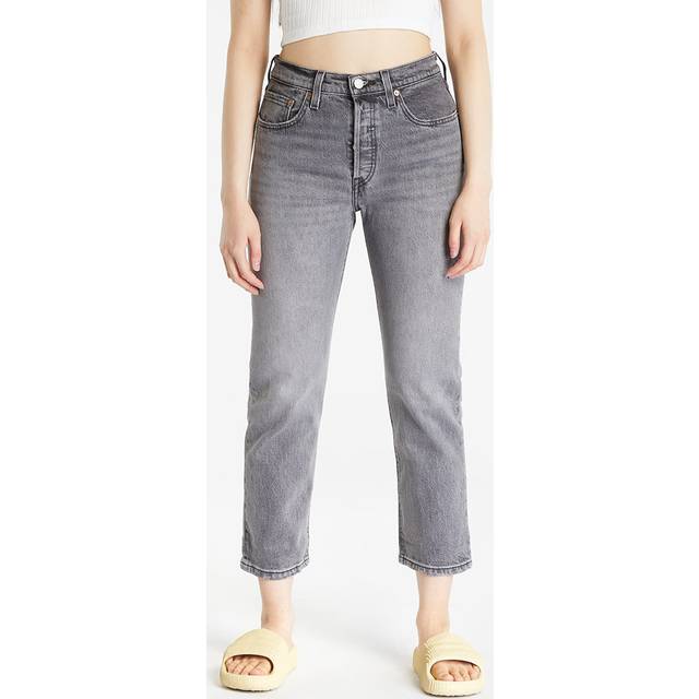 Levi's 501 Crop Straight Leg Jeans - Denim