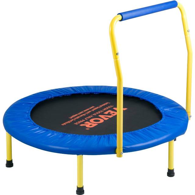VEVOR 3FT Trampoline for Kids, 36" Trampolines Indoor/Outdoor Trampoline for Toddlers, Foldable Mini Baby Trampoline with Foam Handle, Recreational Trampoline Birthday Gift for 3+ Years Kids