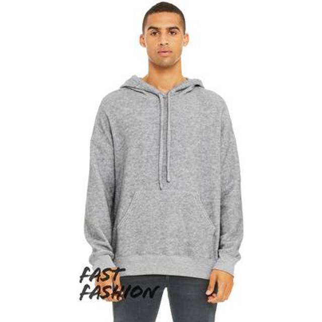 Bella+Canvas Unisex Sueded Fleece Pullover Hoodie Athletic Heather L - athletic heather