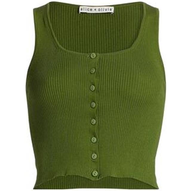 alice + olivia Daryn Cropped Tank