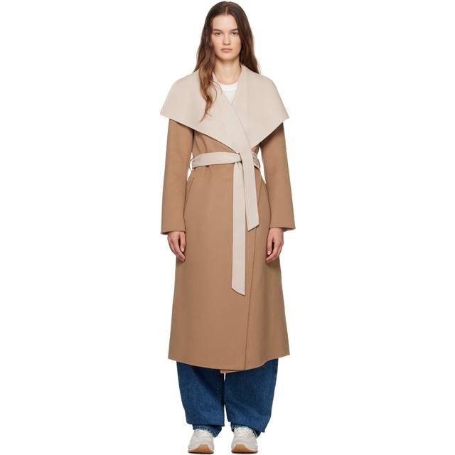 Mackage Wool Mai-Cn Wrap Coat - Beige - S