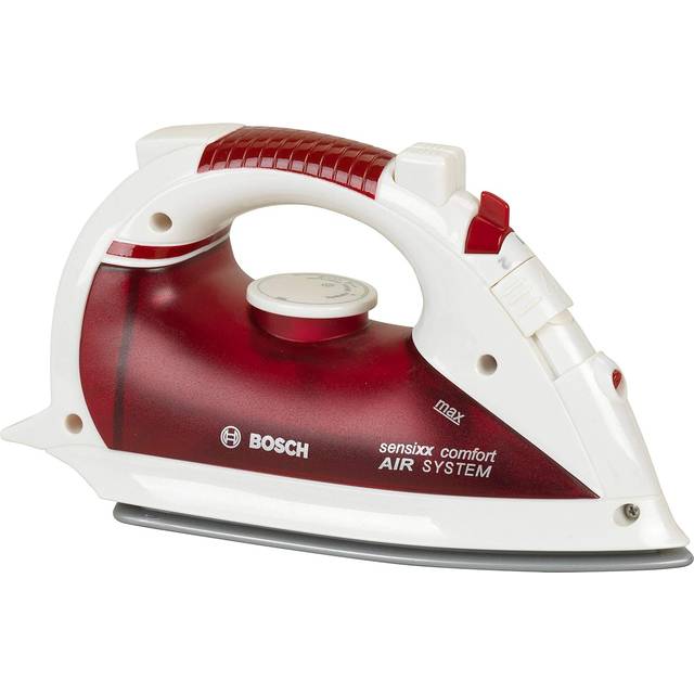 Theo Klein 6254 Bosch-strykjärn I högkvalitativt barnstrykjärn med vattensprejfunktion I mått: 17 cm x 7,5 cm x 9,5 cm I Leksaker för barn över 3 år